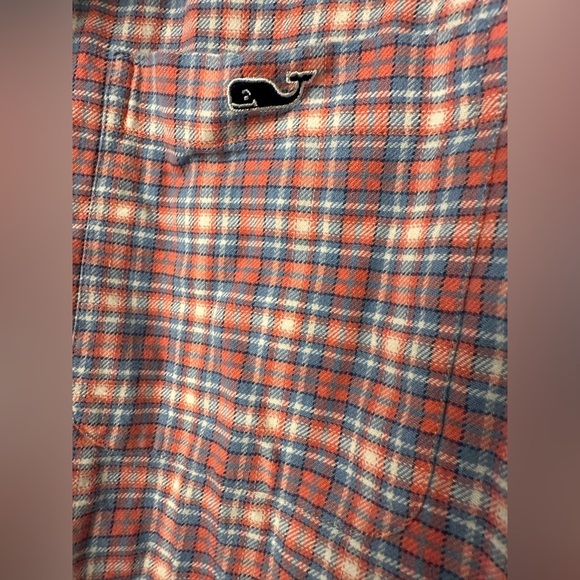 Vineyard Vines Shirt Mens Pink Plaid Slim Fit Tucker Button Down Preppy - Picture 3 of 5